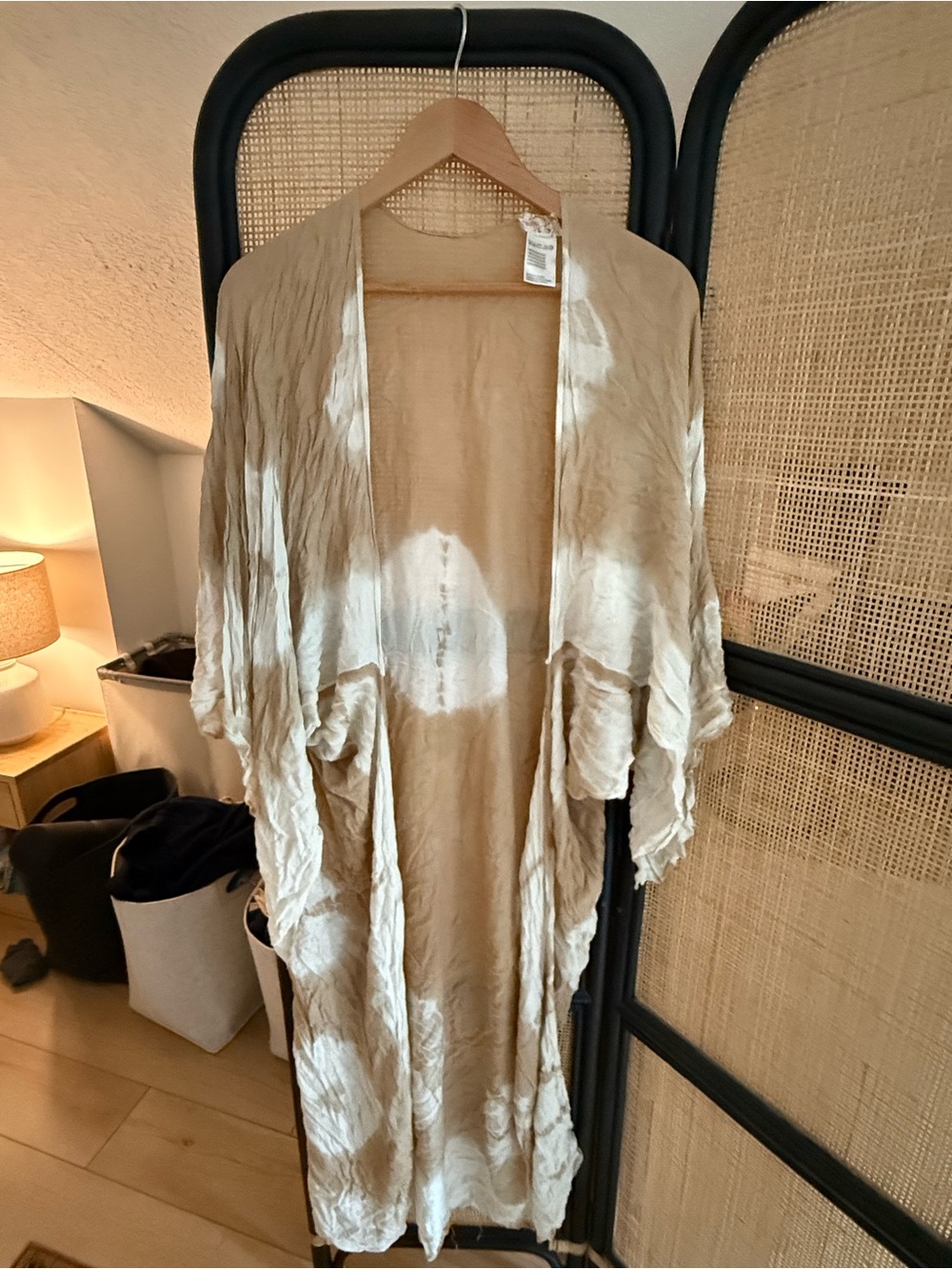 Free People Women’s Tie Dye Kimono Cover Up Pink XSmall/Small